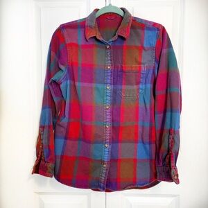 Ll Bean striped flannel